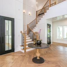 Modern Entry with Wainscoting
