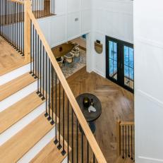 Modern Foyer with Staircase