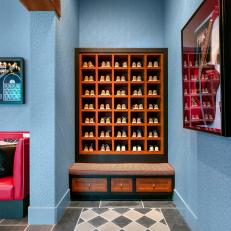 Vintage Shoe Cubby for Bowling Alley