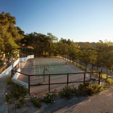 Private Tennis Court on 64-Acre Vineyard Estate