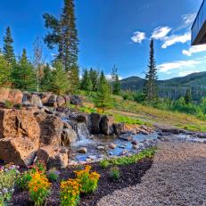 Backyard With Mountain Stream