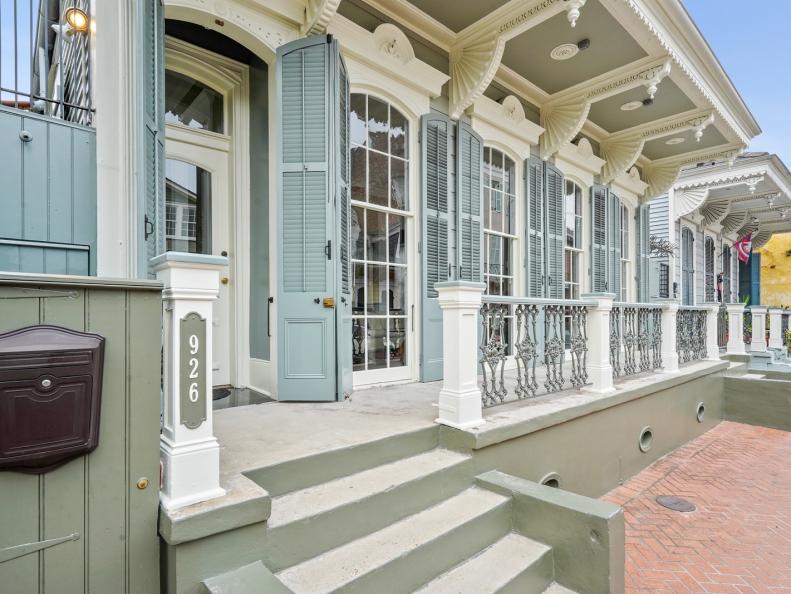 Front Porch and Row of Windows