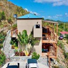 St. John Home Perched on a Hill