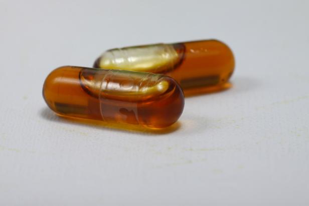 Two black seed oil capsules