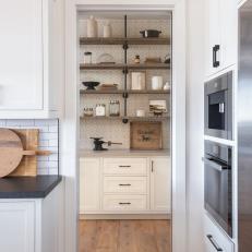 Neutral Transitional Kitchen and Pantry