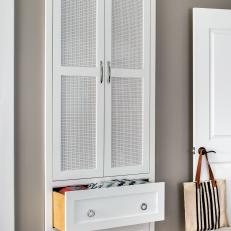 Built-In Wardrobe With Cane Doors