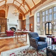 Historic Great Room With Timber Beams
