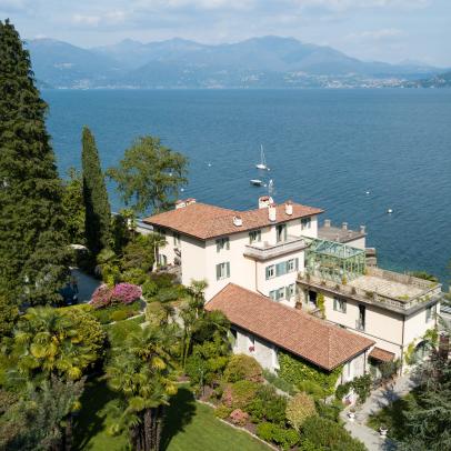 Waterfront Italian Villa Exterior