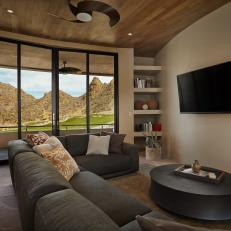 Media Room With Mountain Views