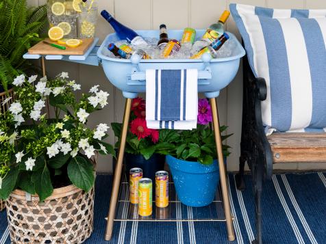 Upcycle an Old Charcoal Grill Into a Chill Patio Bar Cart