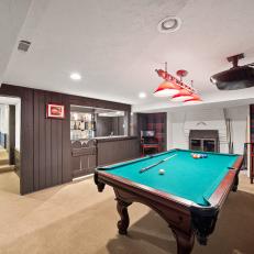 Modern Additions Include Game Room With Wet Bar