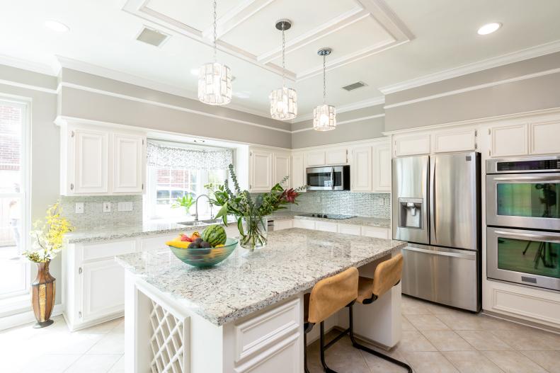 After photo of the newly remodeled kitchen (Jordan and Ryan), as seen on Two Steps Home.