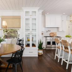Transitional Kitchen With White Cabinetry 