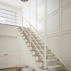 White Stairs and Hexagonal Stools