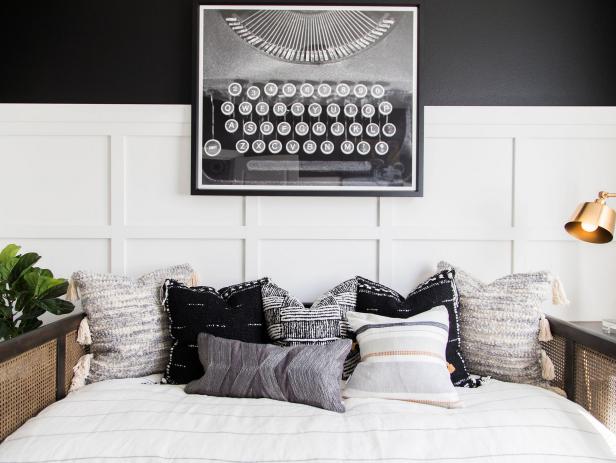 Black and White Contemporary Bedroom Photos | HGTV