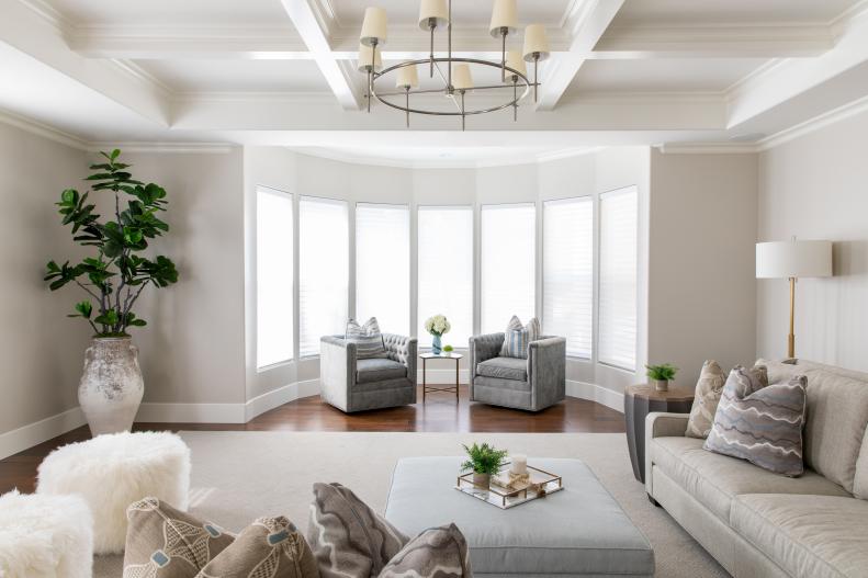 Living Room With Bay Windows