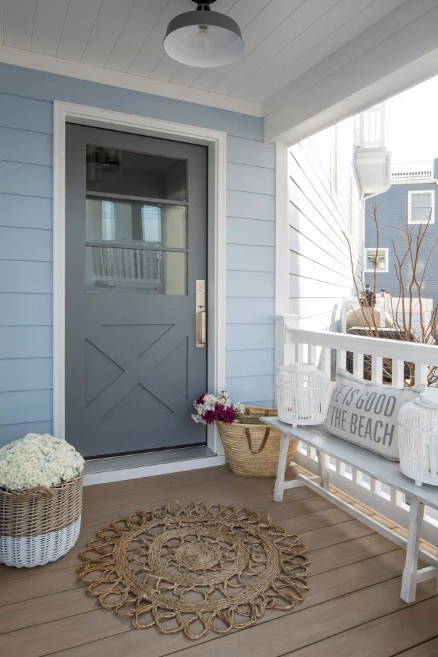 Beach Style Front Porches The Beach House: Before & After Photos