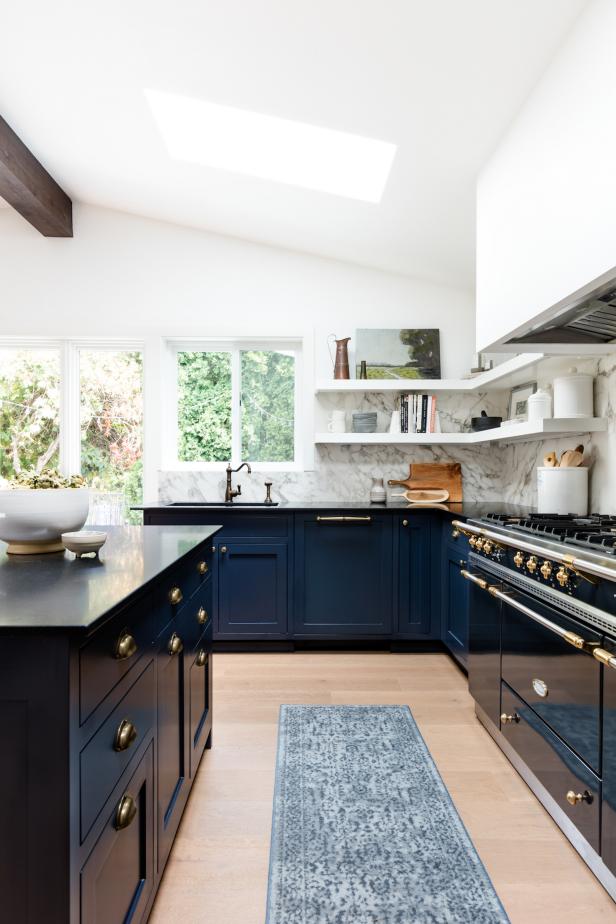 Kitchens with sloped ceilings