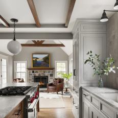 Contemporary Rustic, Open Plan Kitchen