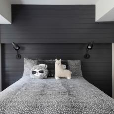 Black and White Kid's Room With Shiplap