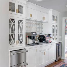 White Transitional Coffee Station