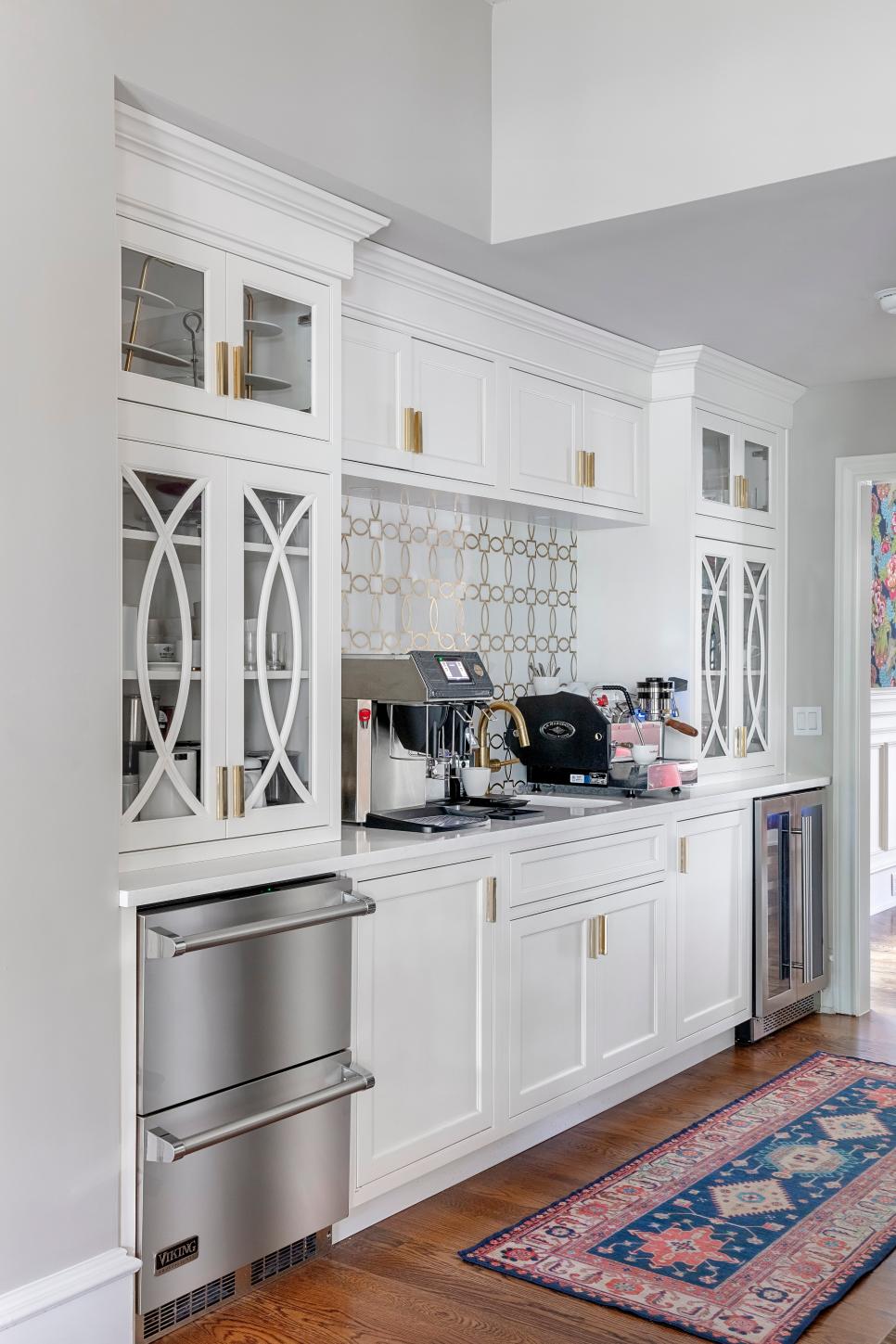 White Transitional Coffee Station HGTV