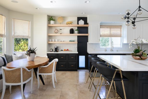 floating wall shelves kitchen