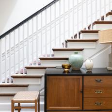 Stair Railing and Cabinet