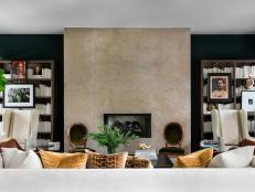Shagreen Is a Great Material for Bringing Depth and Texture to This Living Room
