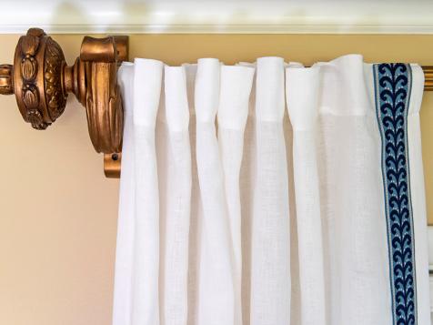How to Add Decorative Tape Trim to Plain Curtains
