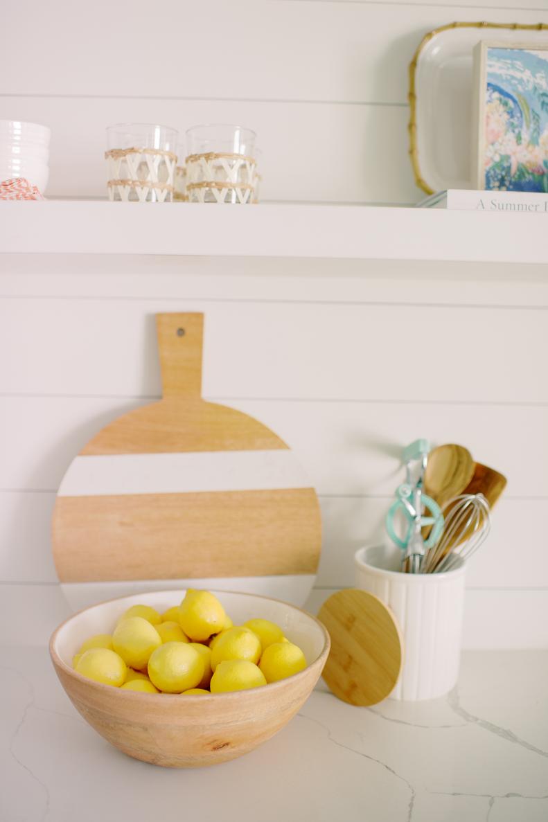 White Kitchen Shelf and Countertop