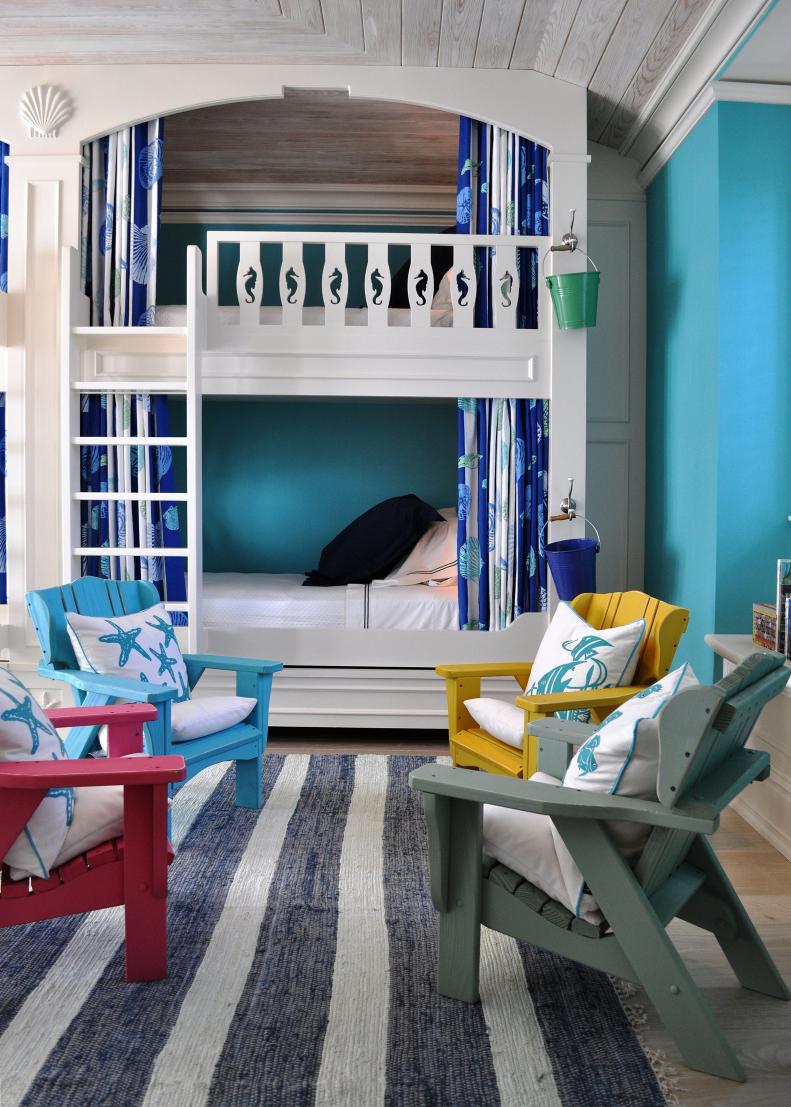 Coastal Aqua Kid's Bedroom