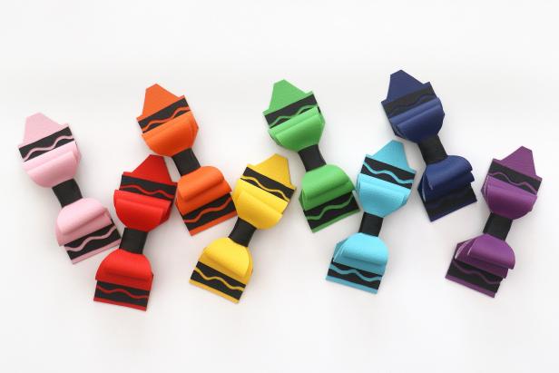 Make more crayon hair clips in every color of the rainbow!
