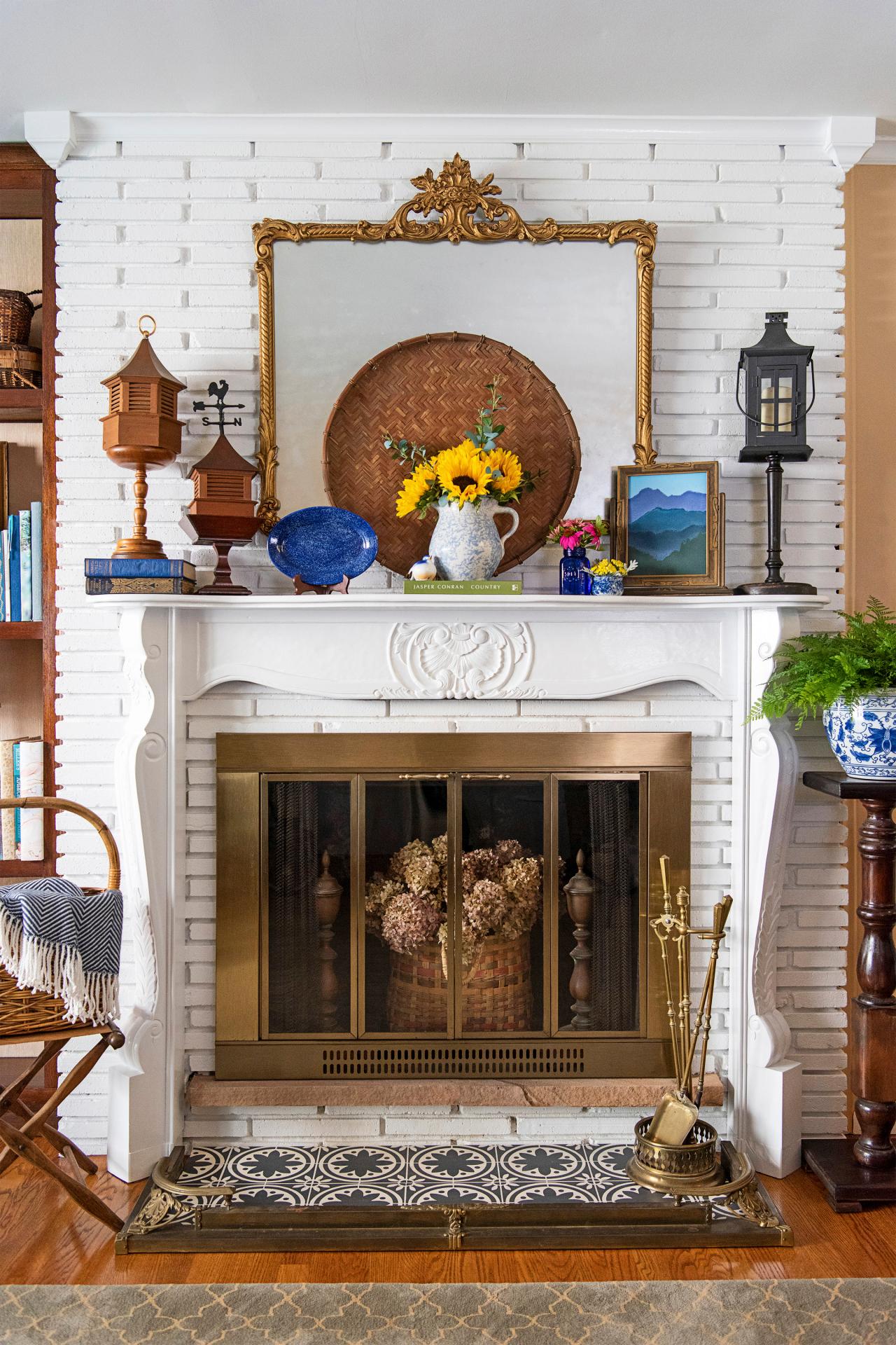 40 Fireplace Mantel Decorating Ideas How To Decorate A Year Round Hgtv