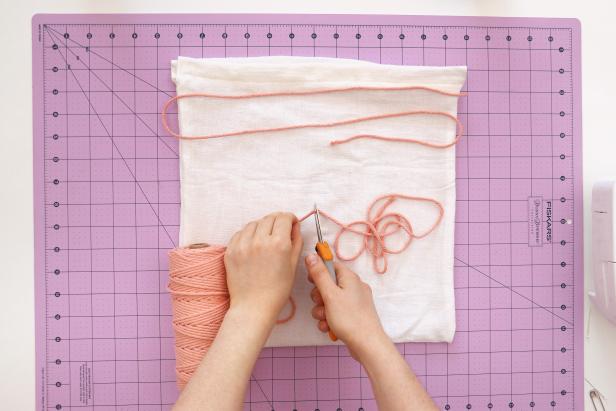 macrame cord for DIY produce bag