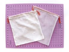 Make a sustainable change by crafting your own reusable produce bags to bring to the grocery store or farmer’s market. This is an easy sewing project, perfect for DIY beginners who are just learning how to use a sewing machine.