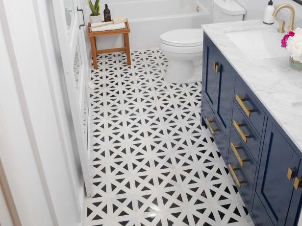 Installing A Tile Floor, Tiling Bathroom Floor Diy