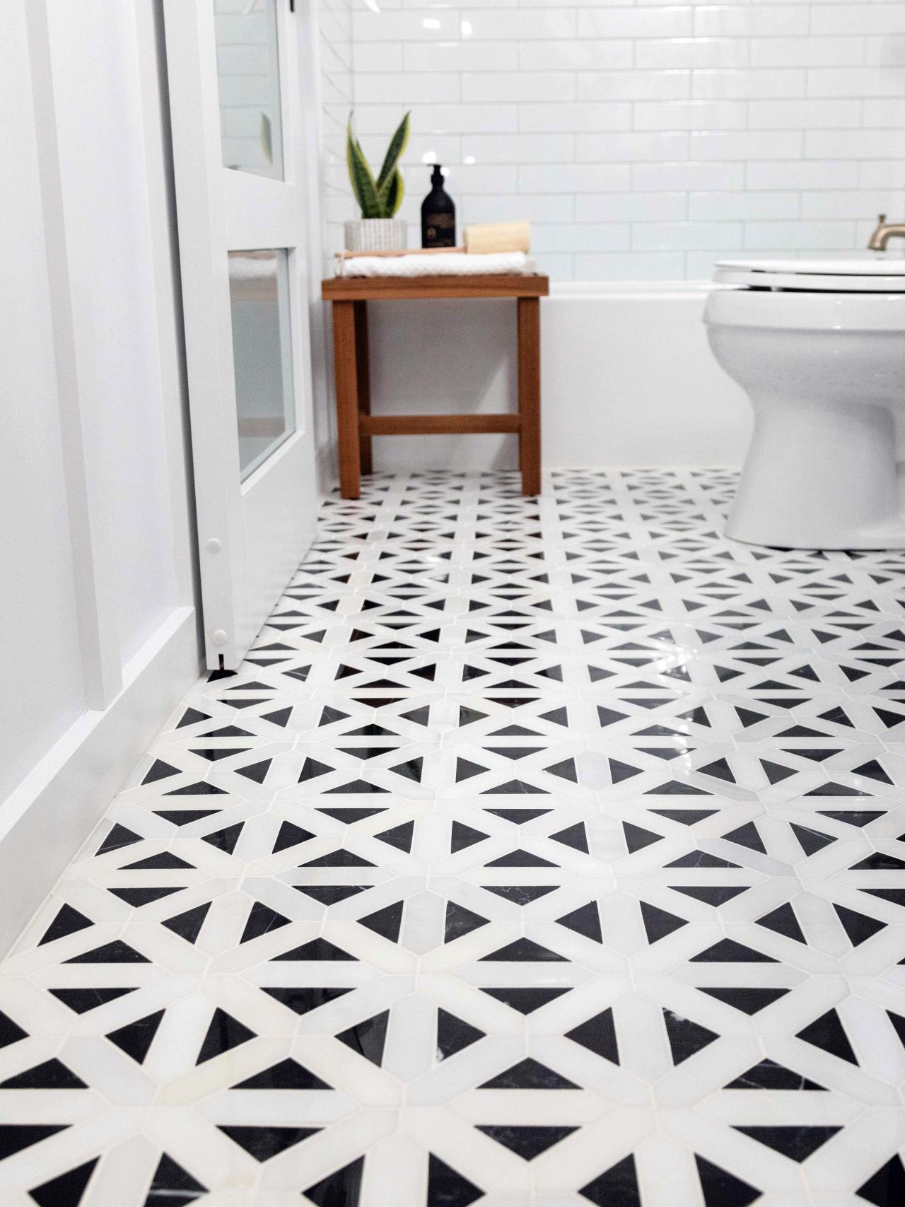 How To Lay A Tile Floor, Water Under Tile Floor In Bathroom