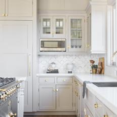 Country Kitchen With Metallic Accents