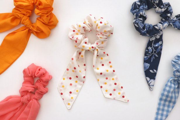 Experiment with the shape of the scarf by cutting different designs on the tails. You can make as many variations on this project as you can think of!