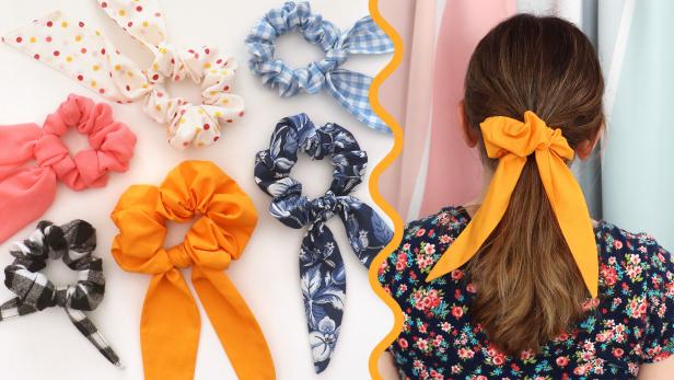 Scarf scrunchies in many colors and sizes