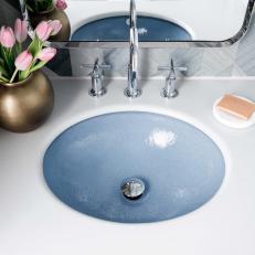 Blue Undermount Sink
