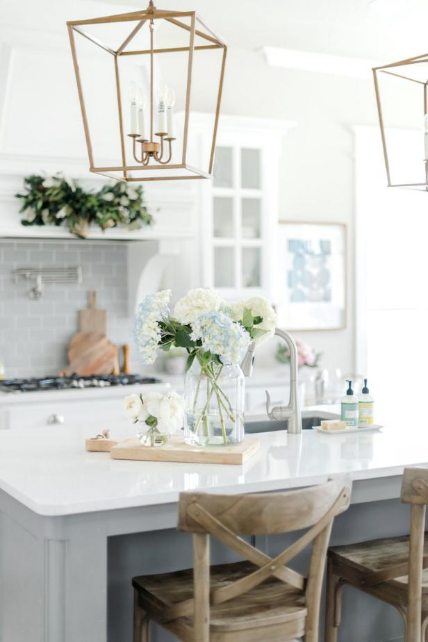 Striking Bronze Pendant Light In Transitional Kitchen HGTV   1625586605160 