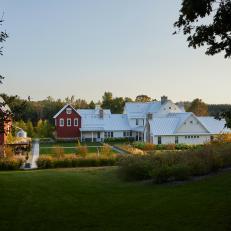 Classic Country Estate With Matching Red Barns
