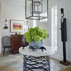 White Transitional Entryway