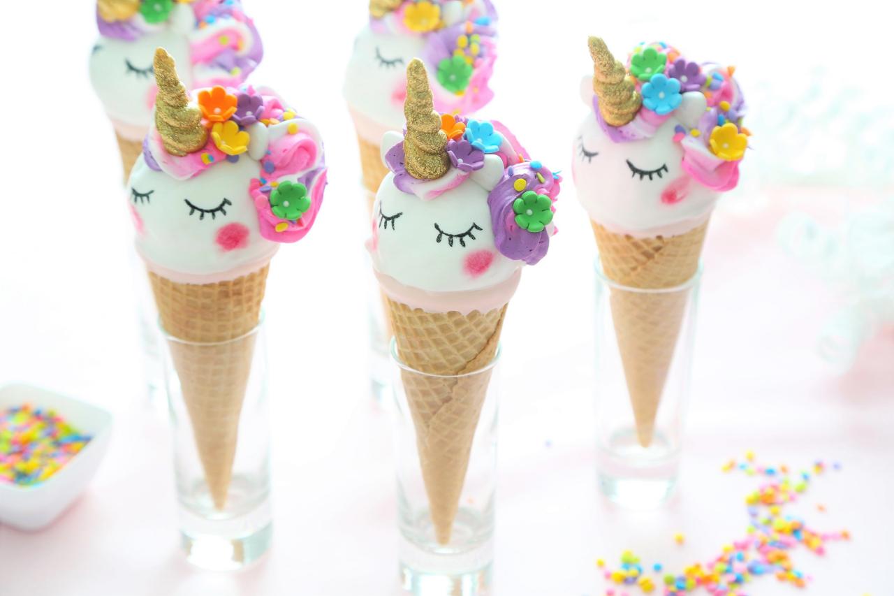 Unicorn Cake Pop Cone Recipe Unicorn Birthday Party Dessert HGTV