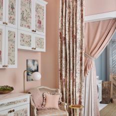 Pink Shabby Chic Home Office and Armchair