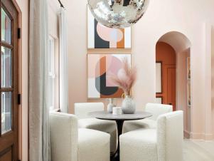 <center>Don't Miss the Disco-Inspired Dining Room