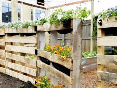Keep critters out of your garden with this inexpensive fencing alternative that can also serve as planters.