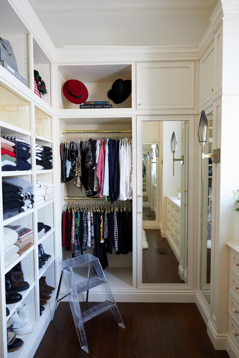 Closet With Clear Ladder